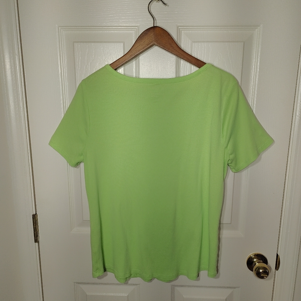 CHICO'S Split Neck Tee - Picture 2 of 6